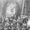 9th October 1899 - Mr F W Underwood in straw hat next to Mr Thomas Fater with rosette.