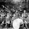 1895 - Young Edward Harrison seated 2nd from left in the front row, still awaiting his uniform