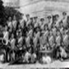 1920's - The Band outside Amesbury Abbey with Sir Cosmo Antrobus