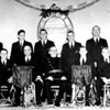 1950 - The Band often played at dances in Antrobus House wearing a less formal uniform. 

Back Row : John Baker. Maurice Reed. Dennis Burgess. Harold Ware. Reg Thorn. Sunny Cooper. 

Front Row: Scooty Hunt. Don Harrison. Frank Mitchel. Chick Fowler(Conductor). Toby Hunt. Ernie Pike. Con Thomas.